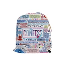 Book Collage Based On Confess Drawstring Pouches (large)  by BangZart