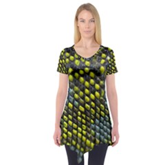 Lizard Animal Skin Short Sleeve Tunic  by BangZart
