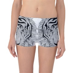 Tiger Head Boyleg Bikini Bottoms by BangZart