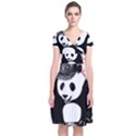 Deejay panda Short Sleeve Front Wrap Dress View1