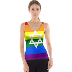 Gay Pride Israel Flag Tank Top by Valentinaart