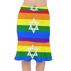 Gay Pride Israel Flag Mermaid Skirt by Valentinaart