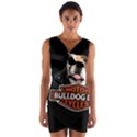 Bulldog biker Wrap Front Bodycon Dress View1