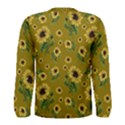 Sunflowers pattern Men s Long Sleeve Tee View2