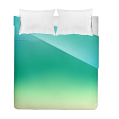 Sealife Green Gradient Duvet Cover Double Side (full/ Double Size) by designworld65