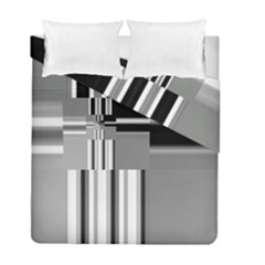 Black And White Endless Window Duvet Cover Double Side (full/ Double Size) by designworld65