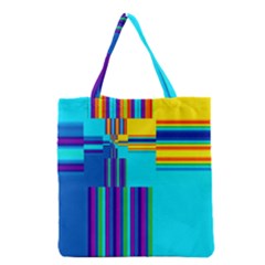 Colorful Endless Window Grocery Tote Bag by designworld65