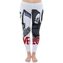 Death - Halloween Classic Winter Leggings by Valentinaart