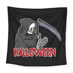 Death - Halloween Square Tapestry (large) by Valentinaart