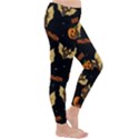 Bat, pumpkin and spider pattern Classic Winter Leggings View3