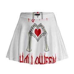 I Just Love Halloween Mini Flare Skirt by Valentinaart