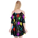 Party Pattern Star Balloon Candle Happy Cutout Spaghetti Strap Chiffon Dress View2