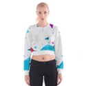 Triangle Chevron Colorfull Cropped Sweatshirt View1