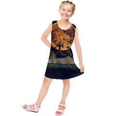 Halloween Zombie Hands Kids  Tunic Dress by Valentinaart