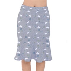 Shave Our Rhinos Animals Monster Mermaid Skirt by Mariart