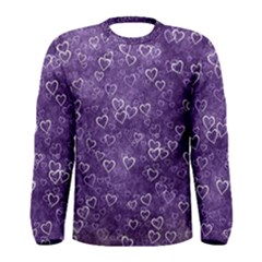 Heart Pattern Men s Long Sleeve Tee by ValentinaDesign