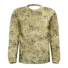 Heart Pattern Men s Long Sleeve Tee by ValentinaDesign