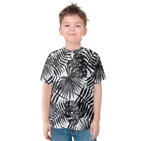 Tropical Pattern Kids  Cotton Tee by ValentinaDesign