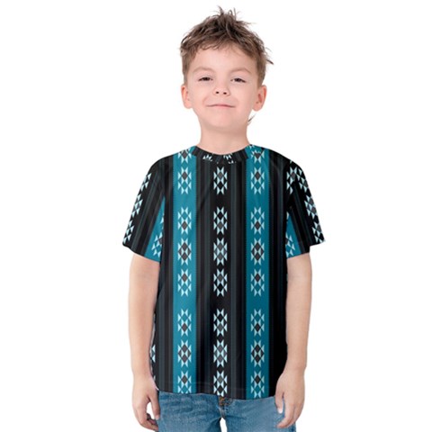 Folklore Pattern Kids  Cotton Tee by ValentinaDesign