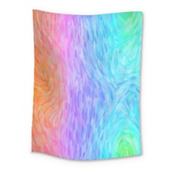 Aurora Rainbow Orange Pink Purple Blue Green Colorfull Medium Tapestry by Mariart