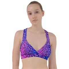 Triangle Tile Mosaic Pattern Sweetheart Sports Bra by Nexatart