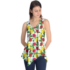 Rose Pattern Roses Background Image Sleeveless Tunic by Nexatart