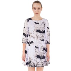 Vintage Halloween Bat Pattern Smock Dress by Valentinaart