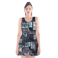 Abstract Art Scoop Neck Skater Dress by ValentinaDesign