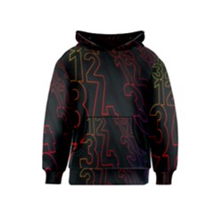 Neon Number Kids  Pullover Hoodie by Mariart