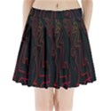 Neon Number Pleated Mini Skirt View1