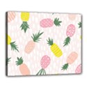 Pineapple Rainbow Fruite Pink Yellow Green Polka Dots Canvas 20  x 16  View1