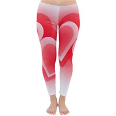 Heart Love Romantic Art Abstract Classic Winter Leggings by Nexatart