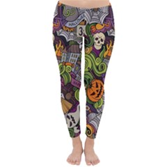 Halloween Pattern Classic Winter Leggings by ValentinaDesign