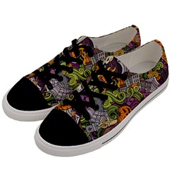 Halloween Pattern Men s Low Top Canvas Sneakers by ValentinaDesign