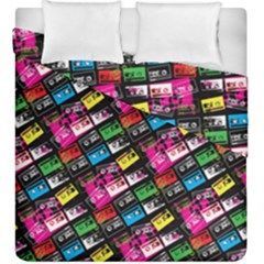 Pattern Colorfulcassettes Icreate Duvet Cover Double Side (king Size) by iCreate