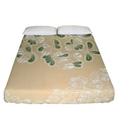 Flower Frame Green Sexy Fitted Sheet (california King Size)