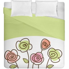 Flower Simple Green Rose Sunflower Sexy Duvet Cover Double Side (king Size)