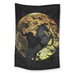 Headless Horseman Large Tapestry by Valentinaart