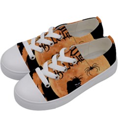 Halloween Kids  Low Top Canvas Sneakers by Valentinaart