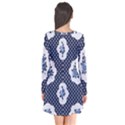 shabby chic navy blue Flare Dress View2