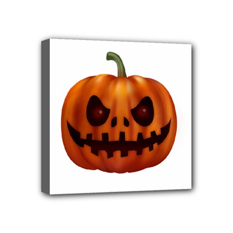 Halloween Pumpkin Mini Canvas 4  X 4  by Valentinaart