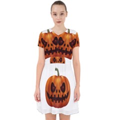 Halloween Pumpkin Adorable In Chiffon Dress by Valentinaart