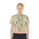 Christmas tree pattern Cotton Crop Top View2