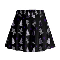 Ginger Cookies Christmas Pattern Mini Flare Skirt by Valentinaart