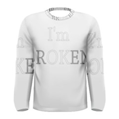 I Am Ok - Broken Men s Long Sleeve Tee by Valentinaart