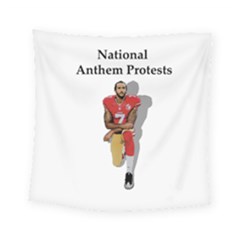 National Anthem Protest Square Tapestry (small) by Valentinaart