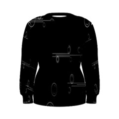 Feedback Loops Motion Graphics Piece Women s Sweatshirt by Mariart