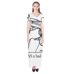 Trump Novelty Design Short Sleeve Maxi Dress by PokeAtTrump