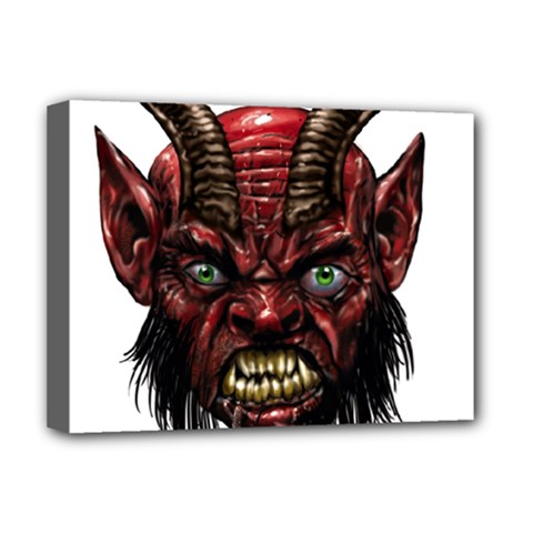 Krampus Devil Face Deluxe Canvas 16  X 12   by Celenk