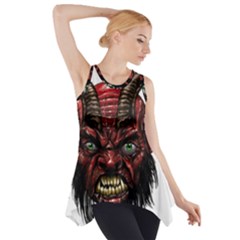 Krampus Devil Face Side Drop Tank Tunic by Celenk